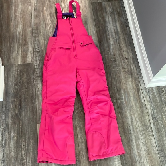 Arctix Girls Snow Ski Bib Overralls pink - Picture 1 of 9